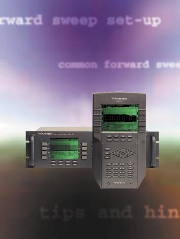 Forward Sweep and Balance Application Note 1 CATV Application: