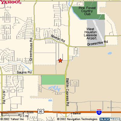 MAYDE CREEK HIGH SCHOOL MAP AND DIRECTIONS Mayde Creek High School is located at 19202 Groeschke Road, Houston, TX 77084 between Clay and Saums, off of Barker Cypress Road.