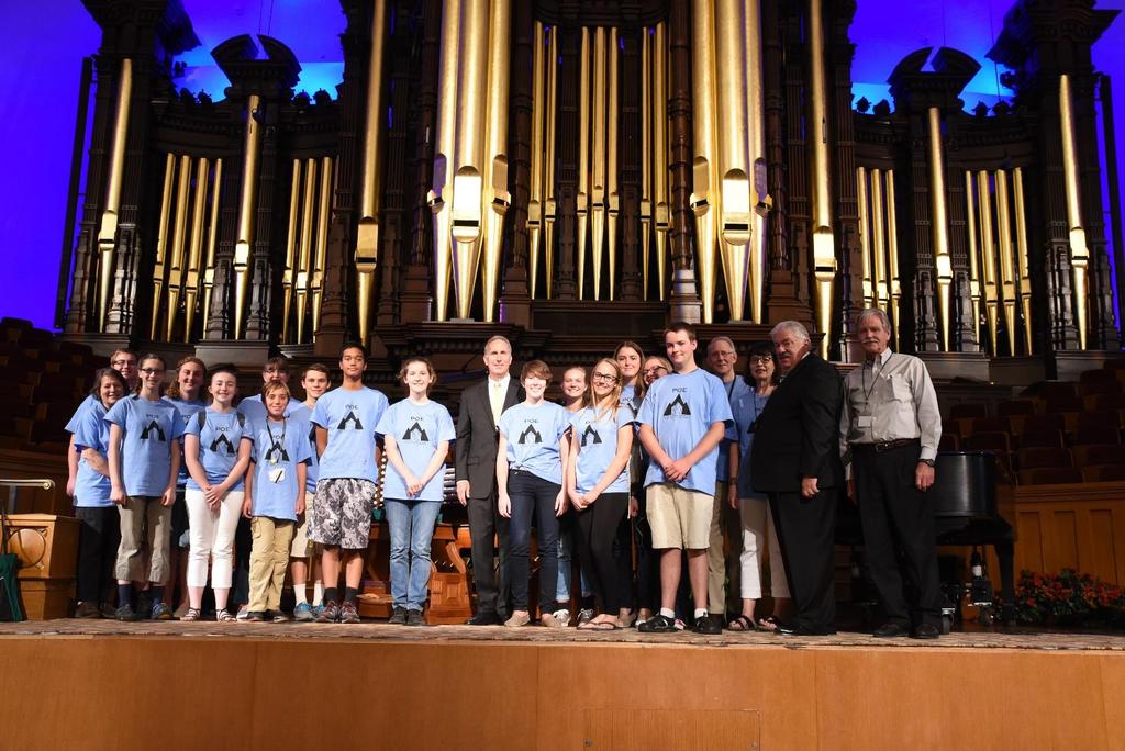 GREATER COLUMBIA AGO MEMBER GOES TO SALT LAKE POE Amy Craig, a student of David Lowry, went to the Pipe Organ Encounter in Salt Lake City in July.