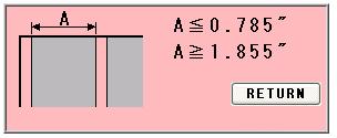 6 When letting the paper pass through completely (when passing only via the perforator or when using as the feeder), input the paper size for A and B, and the same dimension as B for D.