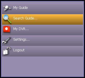 Seaching for Programs Search for specific programming in the Channel Guide.