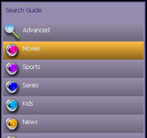 Navigate to Search, and then press OK on your remote.