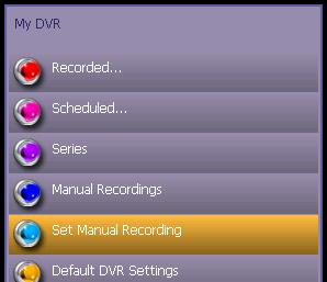 My DVR (Digital Video Recorder) The Recorded Programs feature lets you record programming for repeated viewing or viewing at a later time. Use My DVR to view the programming you record.