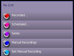 Select Default DVR Settings Use this option to pre-set your recording preferences for different types of programs, like series, movies, and sports. Press MENU on your remote, then select My DVR.