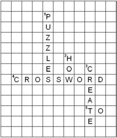 Attachment B to EO S515.07 Figure B-3 Create a Crossword Puzzle Step 5 Note. Created by Director Cadets 3, 2009, Ottawa, ON: Department of National Defence. 6. Shade the unused boxes of the grid.
