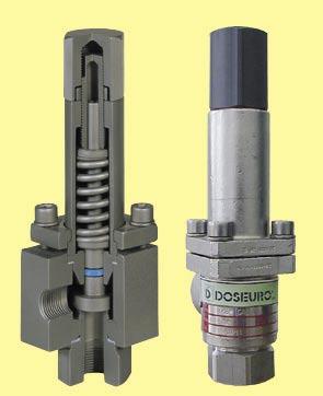 Accessories Safety relief valves Type Pump capacity Connections TS-10 200 l/h 3/8 or 1 2 TS-13 400 l/h 1 2 G.F TS-21 1000 l/h 1 G.
