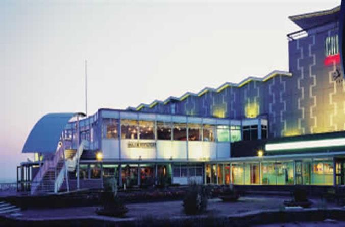 Information about the Cliffs Pavilion Entering the theatre Jack and the Beanstalk is being shown at the Cliffs Pavilion in Southend.