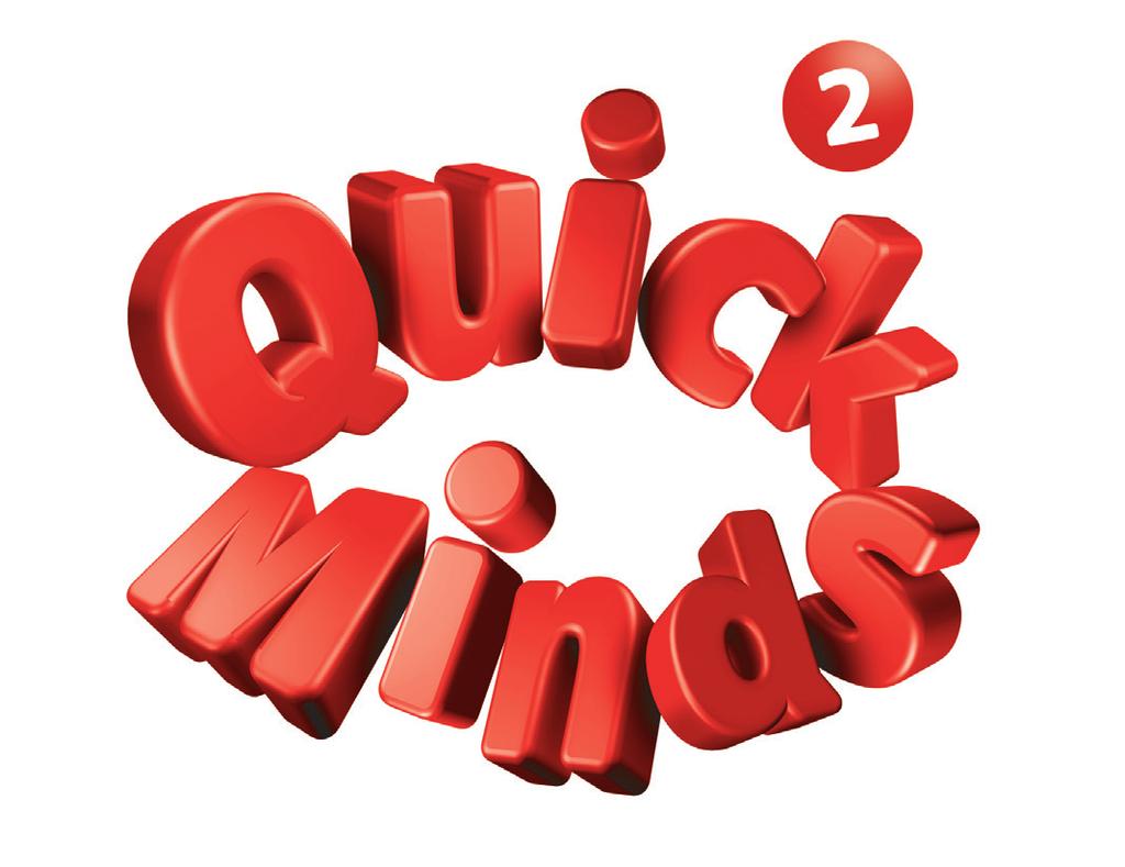 Este ano o voso fillo aprenderá inglés con Quick Minds 2. Quick Minds 2 comeza cos catro Super Friends, ( Super Amigos ) de Quick Minds 1.