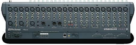 Only StudioLive -series mixers can be combined via a FireWire 800 cable to create a larger console with complete recording and remote control. 32.4.
