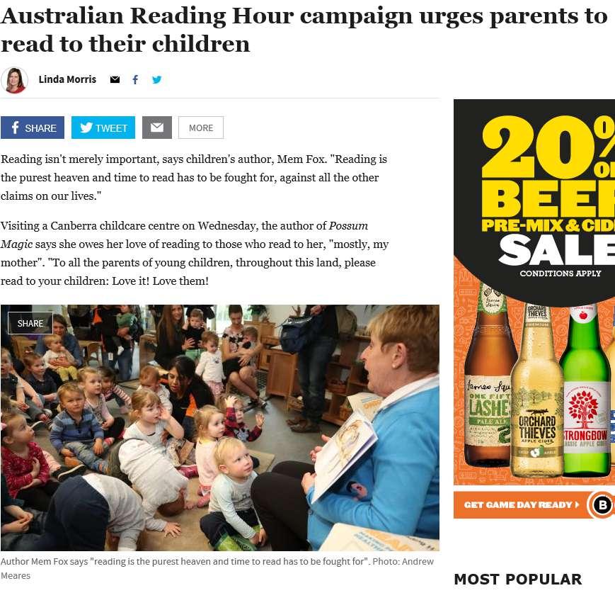 Media Print: Books+Publishing ran several stories and included a grams WBN banner The Australian.
