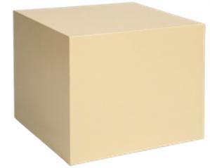 Lounge cube: 50 cm x 40 cm x 50 cm (W x H x D), cream
