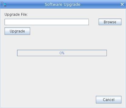 3.11 UPGRADING THE BROADCASTER SOFTWARE T upgrade the DSNet bradcaster sftware n the main menu, click n File/Upgrade Sftware Use the Brwse buttn t select the upgrade file and click Upgrade.