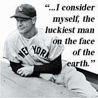 Lou Gehrig s Speech Who is the speaker? Lou Gehrig Who is the audience?