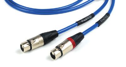 Fitted with Chord VEE 3 silver-plated RCA plugs or Neutrik silver-plated XLR connectors.