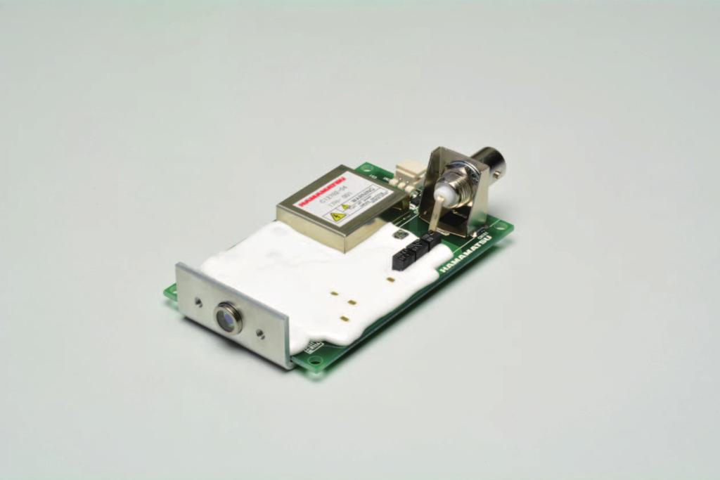 Operates an APD with single 5 V supply (standard type, short-wavelength type) Features Includes a high-sensitivity APD Uses a Hamamatsu high-sensitivity Si APD.