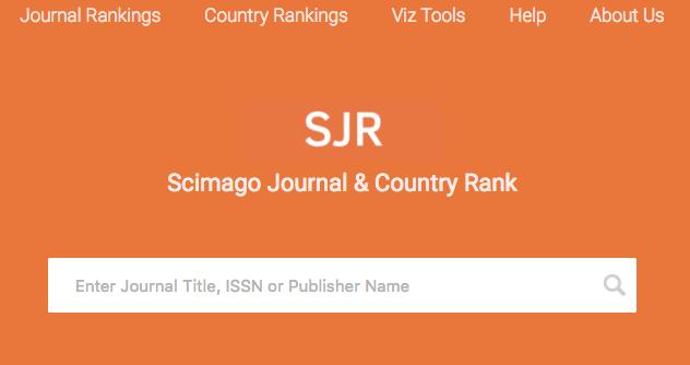SCImago Journal & Country Rank http://www.scimagojr.