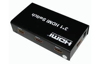 Supports Resolution up to1080p No need DC power HDMI-SW301 3x1 HDMI Switch (remote