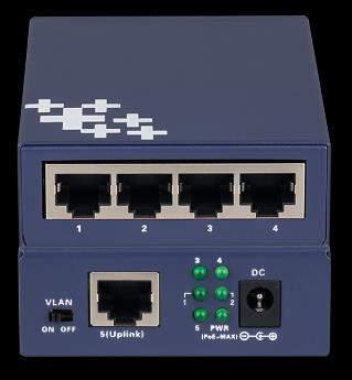 SWITCH POE POEF-504: 4 Ports 10/100Mbps PoE Switch Mini and compact design Fully IEEE802.