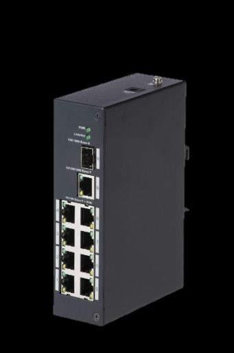 Port 10/100 Base-T With 1 10/100/1000 Base-T Uplink Two-layer industrial POE switch MAC auto study and aging, MAC address