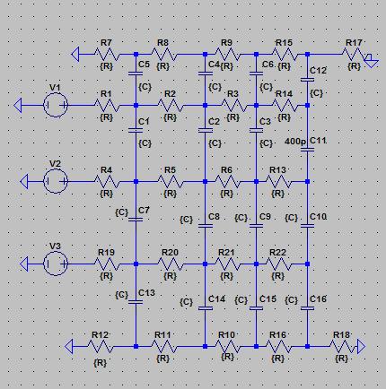 DSM Bus Design The DSM bus is designed as a simple RC network to simulate inter-wire capacitance on the bus.