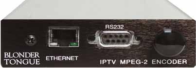 E I D P G E T V & C o l IPl e c t i o n IPME-2 Baseband Audio/Video A/V to IP EDGE & IP S o l U T I O N S IPME-2 Encoder accepts one input in Baseband Audio/Video format, and delivers one MPEG-2
