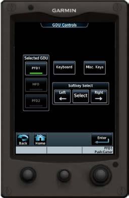 Introduction G5000 System Familiarization When in configuration mode, select