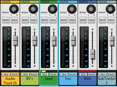 Reason Mixer Control To control the Reason mixer, press the [Mixer] button to select the mixer preset.