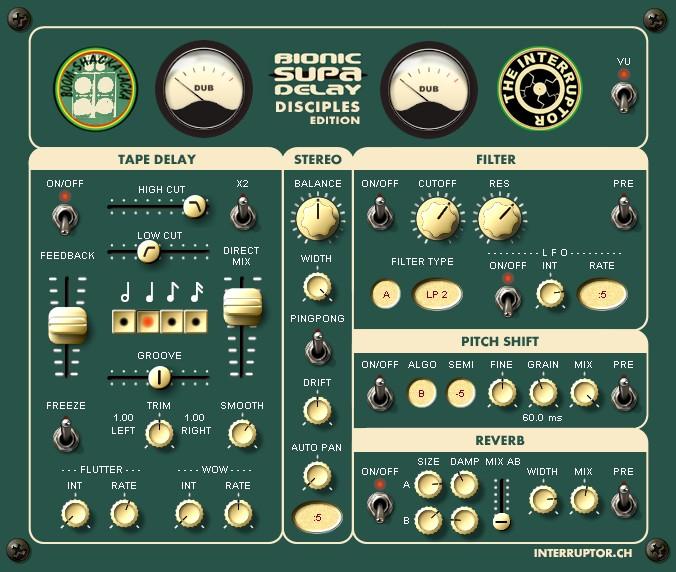Bionic Supa Delay Disciples Edition VST multi effects plug-in for