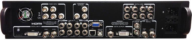 Flexible Connectivity The SP-14 can be used as a routing switcher and universal interface for connecting many up-to-date and legacy formats Inputs 2x 3G-SDI with automatic cable EQ, (HD-SDI & SD-SDI