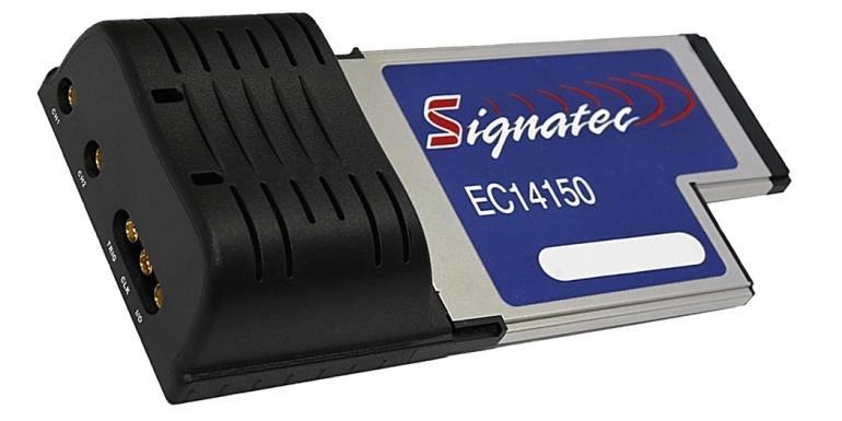 Product Information Sheet EC14150A AC-Coupled, 14-Bit ExpressCard Digitizer FEATURES 2 Analog Channels at up to 150 MHz Sample Rate per Channel 14 Bits of Resolution Bandwidth from 200 KHz to 200 MHz