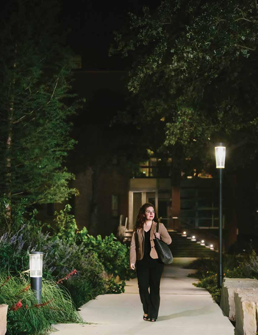 A clear difference Enjoy a nighttime walk on a clearly-lit path ClearGuide's light guide mitigates pixelization and glare, providing a full, comfortable glow