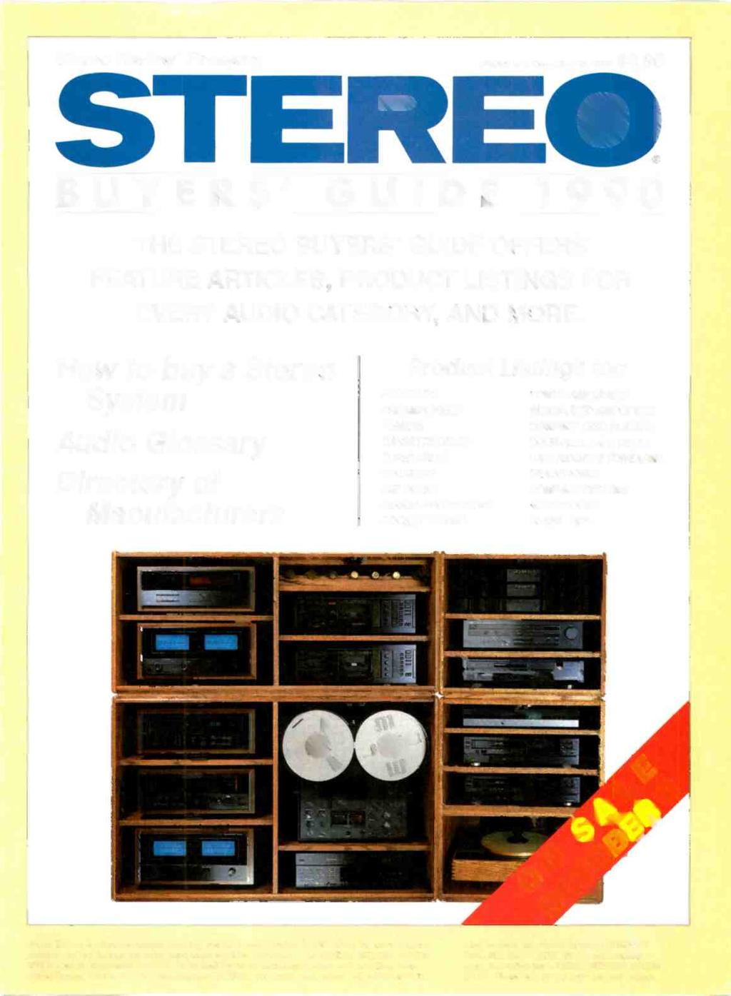 STEREO Stereo Review Presents Display until December 26, 1989 $3.
