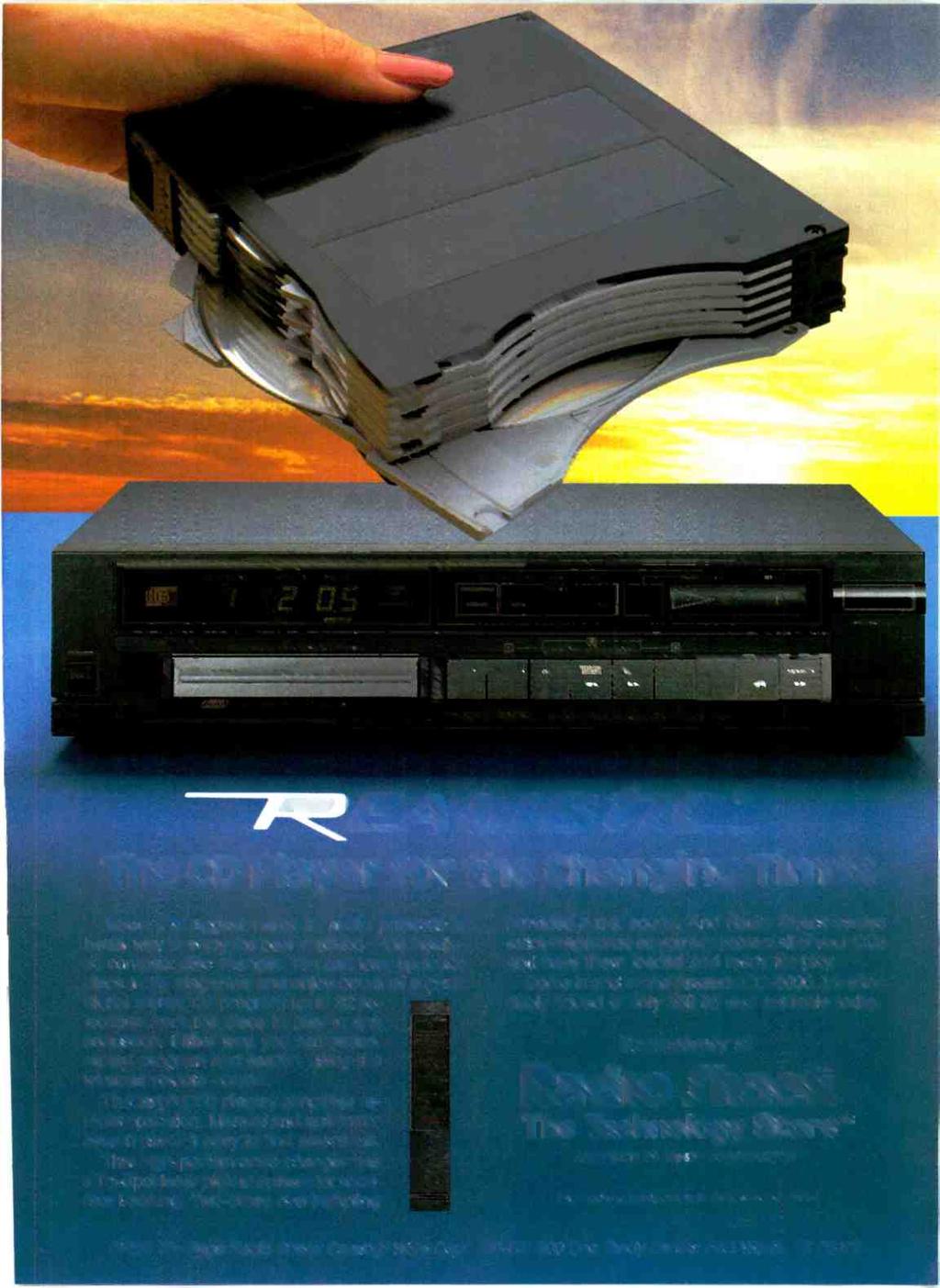 AIFFEA at. als The Cb Player for the Changing Times America's biggest name in audio presents a better way to enjoy the best in sound-the Realiistic compact disc changer.