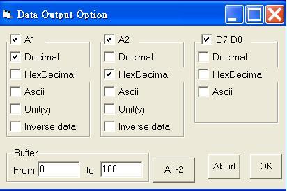 Transfer data to excel Use this to output data to other programs. How to use: 1). Data: Select which data to output: Individual group or all channels Select base to output data in. 2).