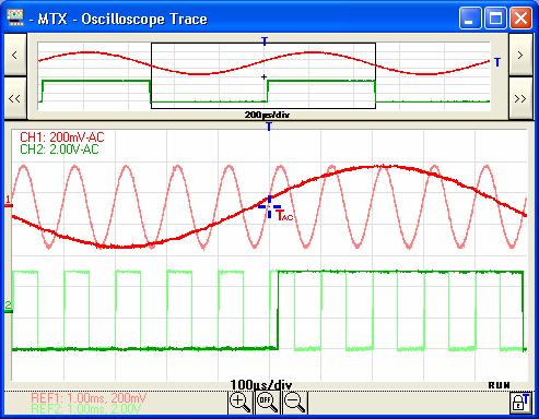 Freezing, Saving, Displaying the trace Freezing, Saving, Displaying the trace 1. Freezing the trace To highlight an eventual signal variation it is possible to freeze the traces at a point in time.