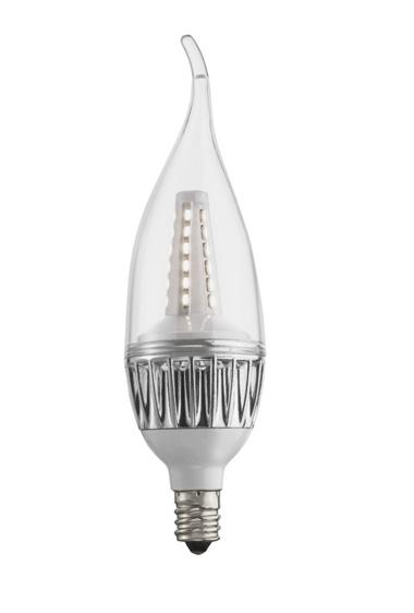 LED Candelabra Lamps Forest Lighting LED Candelabra lamps are ideal for residential and retail applications. Available in two wattages, they offer warm white and a bright white color temperatures.