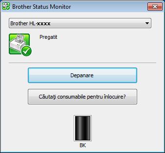 Driver şi programe software Status Monitor Utilitarul Status Monitor este un instrument de software configurabil pentru monitorizarea stării unuia sau mai multor dispozitive şi vă permite să obţineţi