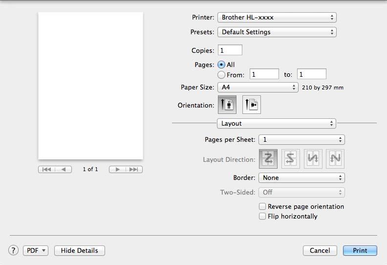 Driver şi programe software Dispunere Pages per Sheet (Pagini per coală) Selecţia Pages per Sheet (Pagini per coală) poate reduce dimensiunea imaginii unei pagini, permiţând imprimarea mai multor