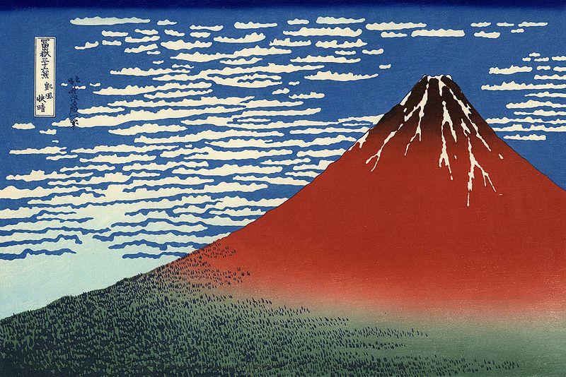 Hokusai, Red Fuji