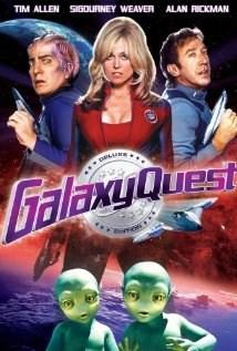 Galaxy Quest Directed by Dean Parisot Starring Tim Allen, Sigourney Weaver, Alan Rickman Where in the film is each of these shown? Give specific examples of each. black humour......... slapstick humour.