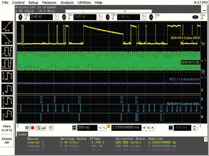 Infiniium Benefits (continued) Up to 128 Mpts fast deep memory Sample rate and memory depth go hand-in-hand. Deep memory in oscilloscopes sustains a high sample rate over longer time spans.