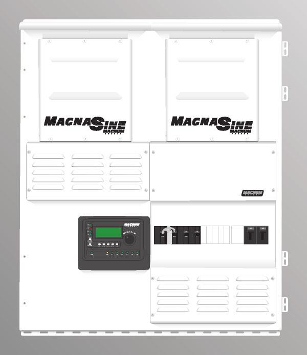 The MPSL Magnum Panel, Single Enclosure, Low Capacity is designed to accommodate a maximum of two inverters.