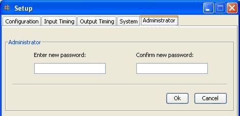 The password is the same for both operations. The default password is RGB, all upper case.
