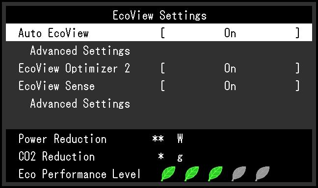 Chapter 2 Basic Adjustment/Setting 2-4. Conserving Energy This monitor is equipped with EcoView functions to enable users to conserve energy.