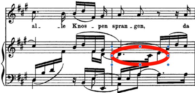 Example 4. Robert Schumann, Im wunderschönen Monat Mai, m. 5-6.