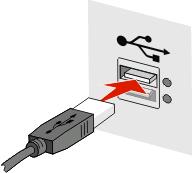Configurarea fără fir nu continuă după ataşarea cablului USB Verificaţi cablul USB Dacă software-ul de configurare nu permite continuarea configurării imprimantei fără fir după ataşarea cablului USB,