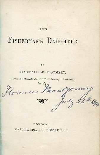The English novelist and children s story writer Florence Montgomery s story-telling abilities were first tried on younger brothers and sisters, but the novelist G. J.