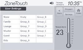 Touch to switch between lower case and upper case and touch to confirm the name or touch or to cancel the change. Figure 15. 5.3 Turbo Group Touch Turbo Group to specify a group as a Turbo Group.