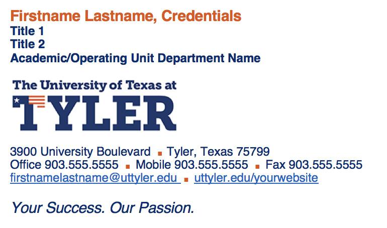 While these platforms are called social media and not professional media, be sure to use the correct university logos in your pages and messages to ensure a UT Tyler-branded look.