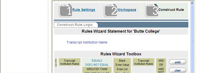 Figure E-8. Rules Wizard: Constructing the Rule b.